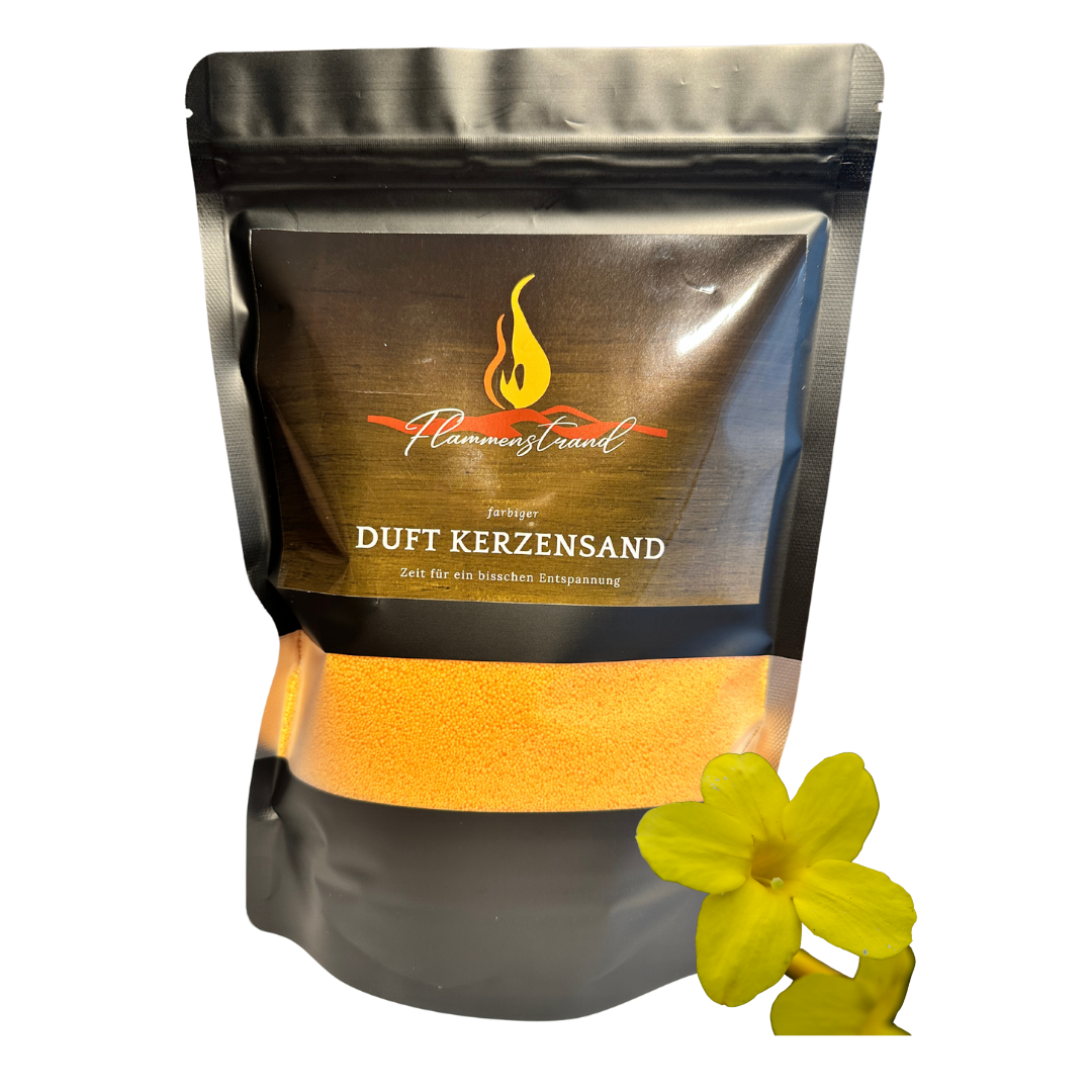 Kerzensand Jasmin Probe 100 g inkl. 2 Dochte und 2 Klebepads