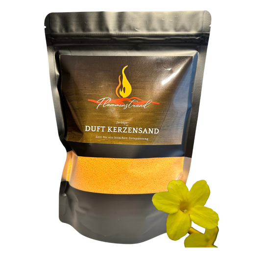 Kerzensand Jasmin Probe 100 g inkl. 2 Dochte und 2 Klebepads